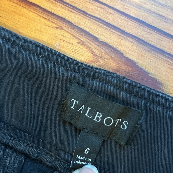 Talbots Black Casual Loose Pantsts Size 6 - Picture 3 of 7